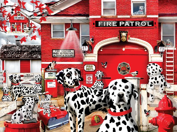 SunsOut (35145) - Lori Schory: "Dalmatian Station" - 1000 pezzi