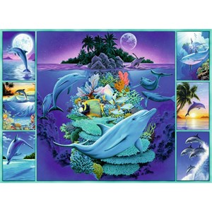 Ravensburger (13191) - "Dolphin Collage" - 300 pezzi