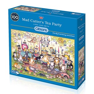 Gibsons (G6259) - Linda Jane Smith: "Mad Catter's Tea Party" - 1000 pezzi