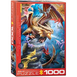 Eurographics (6000-5475) - Anne Stokes: "Dragon Clan" - 1000 pezzi