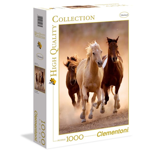 Clementoni (39168) - "Running Horses" - 1000 pezzi