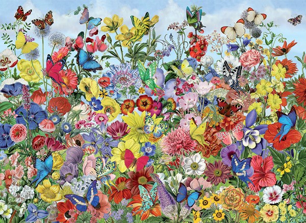 Cobble Hill (80032) - Barbara Behr: "Butterfly Garden" - 1000 pezzi