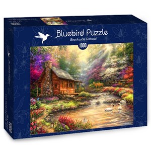 Bluebird Puzzle (70206) - Chuck Pinson: "Brookside Retreat" - 1000 pezzi
