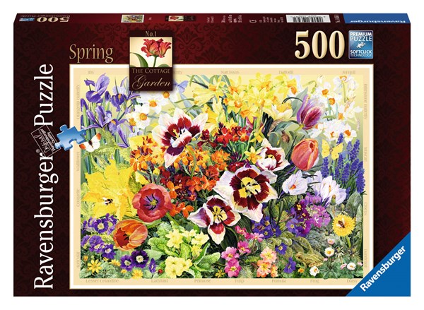Ravensburger (14658) - "The Cottage Garden No 1, Spring" - 500 pezzi