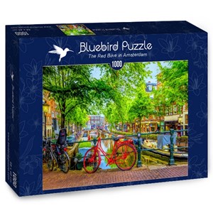 Bluebird Puzzle (70211) - "Red Bike in Amsterdam" - 1000 pezzi