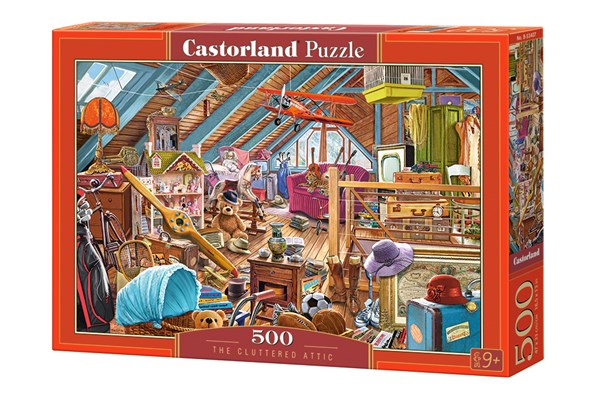 Castorland (B-53407) - "The Cluttered Attic" - 500 pezzi