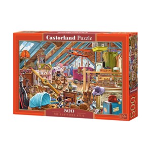 Castorland (B-53407) - "The Cluttered Attic" - 500 pezzi