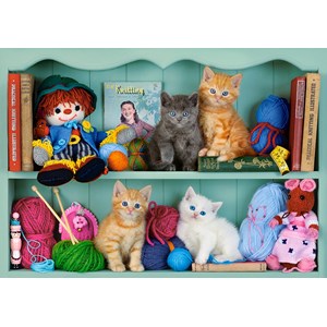 Castorland (B-53377) - "Kitten Shelves" - 500 pezzi