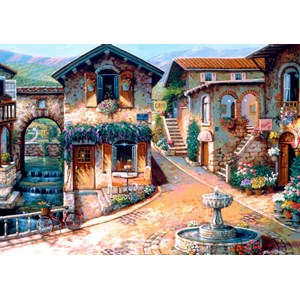 Bluebird Puzzle (70120) - "The Fountain on the Square" - 1000 pezzi