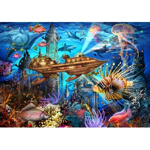 Bluebird Puzzle (70121) - "Aqua City" - 1000 pezzi