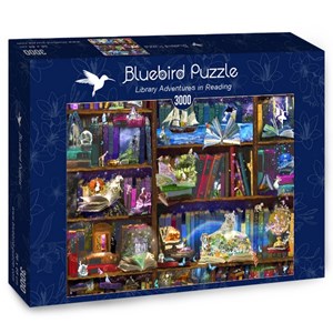 Bluebird Puzzle (70199) - "Library Adventures in Reading" - 3000 pezzi