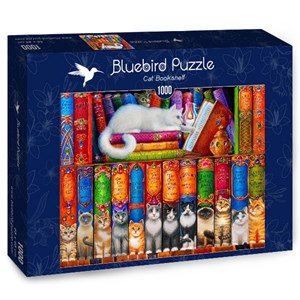 Bluebird Puzzle (70216) - "Cat Bookshelf" - 1000 pezzi