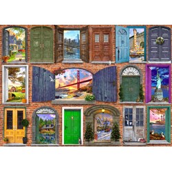 Bluebird Puzzle (70116) - Dominic Davison: "Doors of USA" - 2000 pezzi