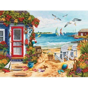 SunsOut (62924) - Nancy Wernersbach: "Beach Summer Cottage" - 1000 pezzi