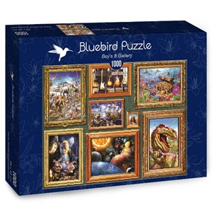 Bluebird Puzzle (70233) - Adrian Chesterman: "Boy's 8 Gallery" - 1000 pezzi