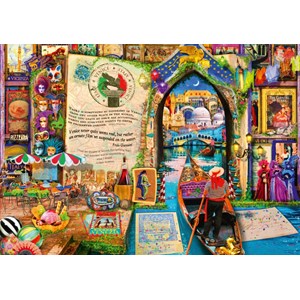 Bluebird Puzzle (70242) - Aimee Stewart: "Life is an Open Book Venice" - 1000 pezzi