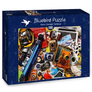 Bluebird Puzzle (70240) - "Retro Camera Tabletop" - 1000 pezzi