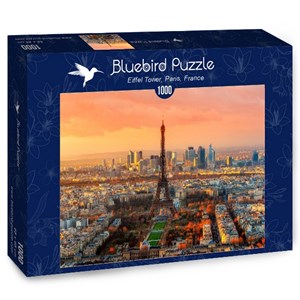 Bluebird Puzzle (70047) - "Eiffel Tower, Paris, France" - 1000 pezzi