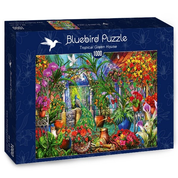 Bluebird Puzzle (70248) - Ciro Marchetti: "Tropical Green House" - 1000 pezzi