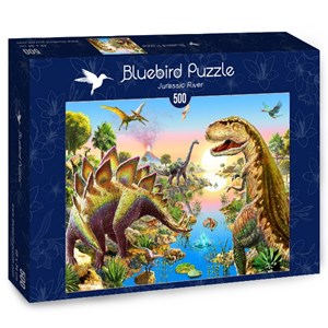 Bluebird Puzzle (70157) - Adrian Chesterman: "Jurassic River" - 500 pezzi