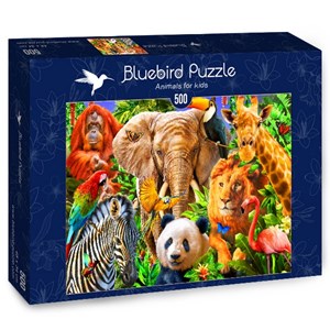 Bluebird Puzzle (70187) - Adrian Chesterman: "Animals for kids" - 500 pezzi