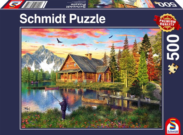 Schmidt Spiele (58371) - "Fishing at the Lake" - 500 pezzi