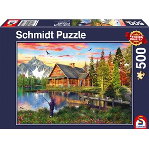 Schmidt Spiele (58371) - "Fishing at the Lake" - 500 pezzi