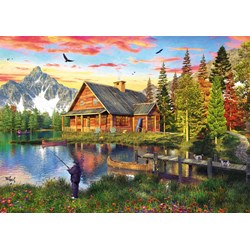 Schmidt Spiele (58371) - "Fishing at the Lake" - 500 pezzi