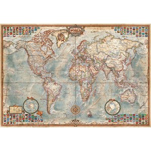 Educa (16764) - "Political Map Of The World" - 1000 pezzi