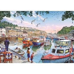 Art Puzzle (4231) - "The Little Fishermen at the Harbour" - 1000 pezzi