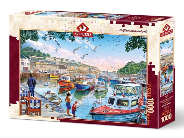 Art Puzzle (4231) - "The Little Fishermen at the Harbour" - 1000 pezzi