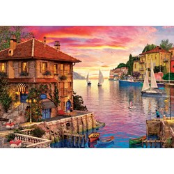 Art Puzzle (5374) - "The Mediterranean Harbour" - 1500 pezzi