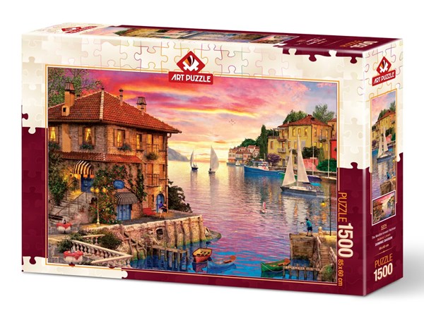 Art Puzzle (5374) - "The Mediterranean Harbour" - 1500 pezzi