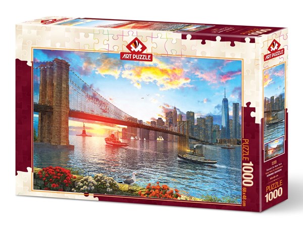 Art Puzzle (5185) - "Sunset on New York" - 1000 pezzi