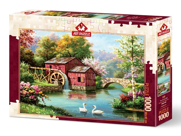 Art Puzzle (5188) - "The Old Red Mill" - 1000 pezzi