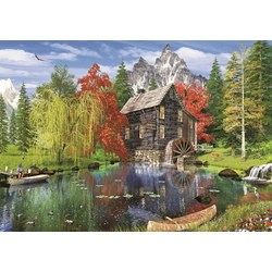 Art Puzzle (4550) - "Fishing by the Mill" - 1500 pezzi