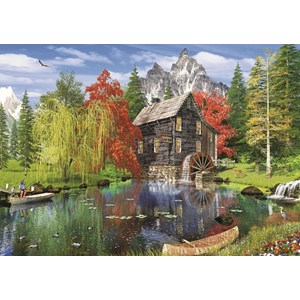 Art Puzzle (4550) - "Fishing by the Mill" - 1500 pezzi