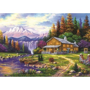 Art Puzzle (4230) - "Sunset on the Mountains" - 1000 pezzi