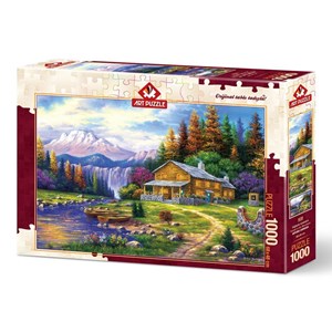 Art Puzzle (4230) - "Sunset on the Mountains" - 1000 pezzi