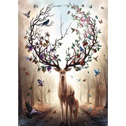 Ravensburger (15018) - "Fantasy Deer" - 1000 pezzi