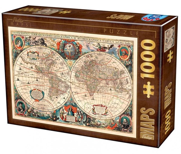 D-Toys (75710) - "Antique World Map" - 1000 pezzi