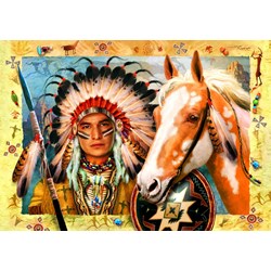 Bluebird Puzzle (70284) - "Indian Chief" - 1500 pezzi