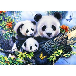 Bluebird Puzzle (70079) - "Panda Family" - 1000 pezzi