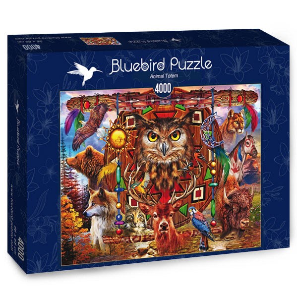 Bluebird Puzzle (70257) - Ciro Marchetti: "Animal Totem" - 4000 pezzi