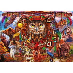 Bluebird Puzzle (70257) - Ciro Marchetti: "Animal Totem" - 4000 pezzi