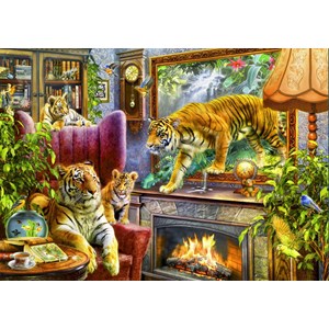 Bluebird Puzzle (70171) - "Tigers Coming to Life" - 2000 pezzi