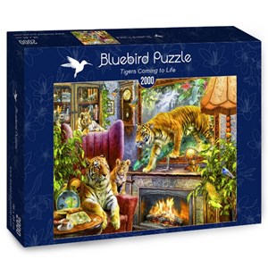 Bluebird Puzzle (70171) - "Tigers Coming to Life" - 2000 pezzi