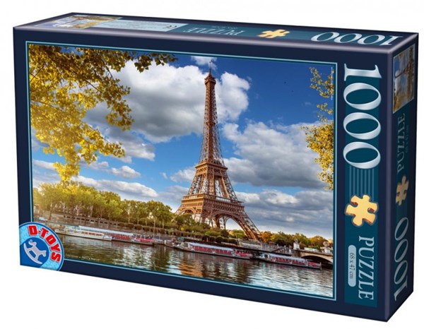D-Toys (74805) - "Eiffel Tower, Paris" - 1000 pezzi
