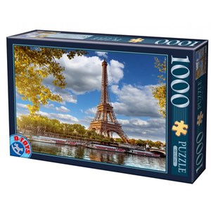 D-Toys (74805) - "Eiffel Tower, Paris" - 1000 pezzi