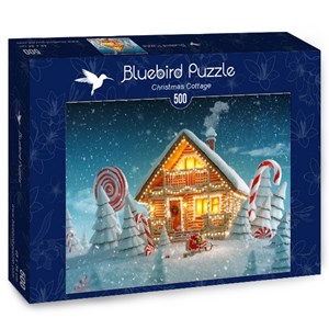 Bluebird Puzzle (70365) - "Christmas Cottage" - 500 pezzi